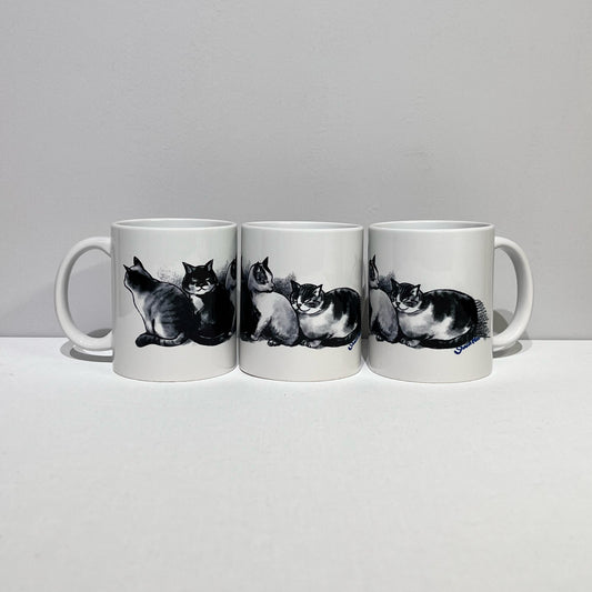 貓四重奏馬克杯 (1 只)