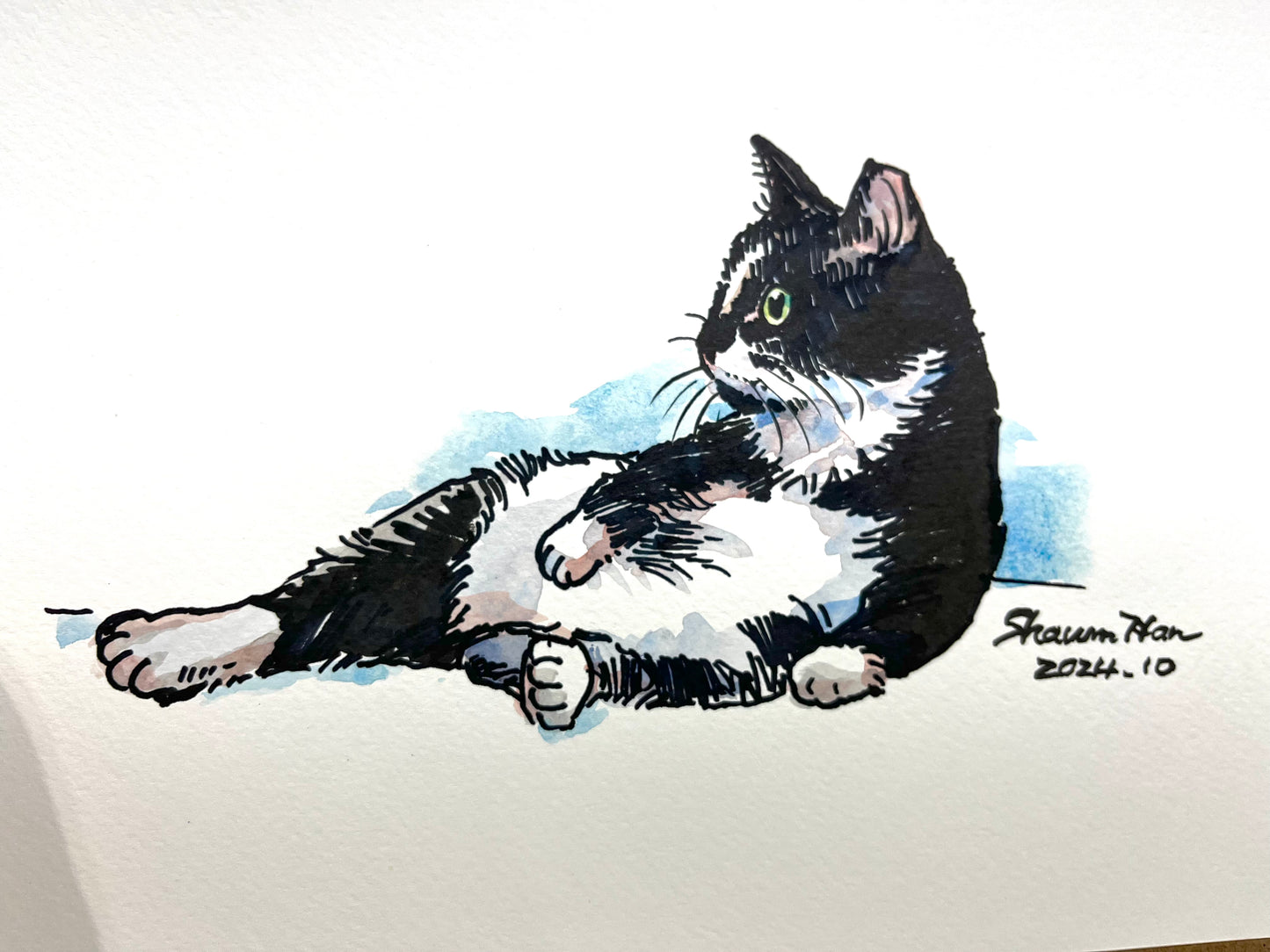 Shawn Han風格似顏繪 (實體/線上) Shawn Han's Live Portrait for your pet (In-person/Virtual)