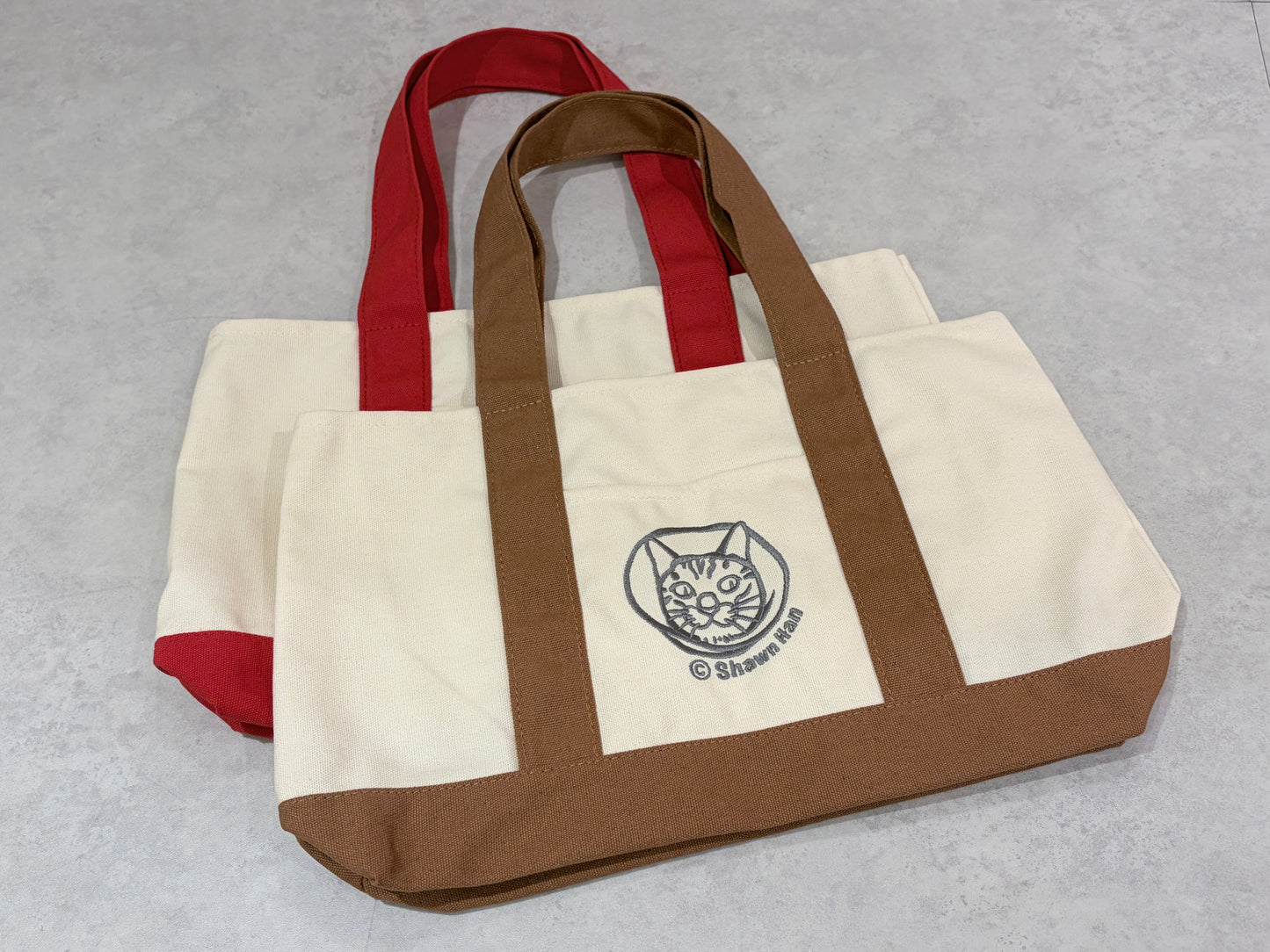 老韓貓貓刺繡帆布袋