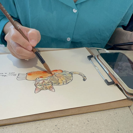 Shawn Han風格似顏繪 (台北) Shawn Han's Live Protrait for your pet