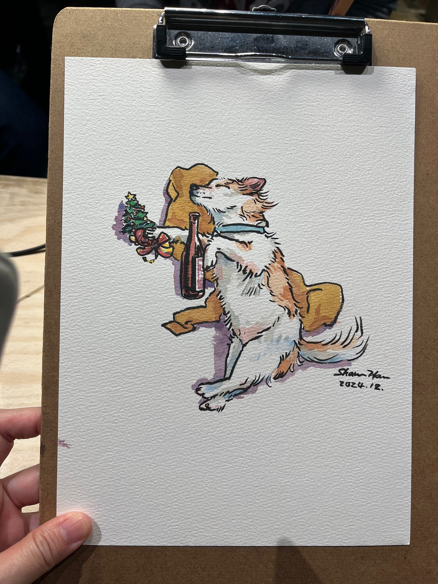 Shawn Han風格似顏繪 (實體/線上) Shawn Han's Live Protrait for your pet (In-person/Virtual)